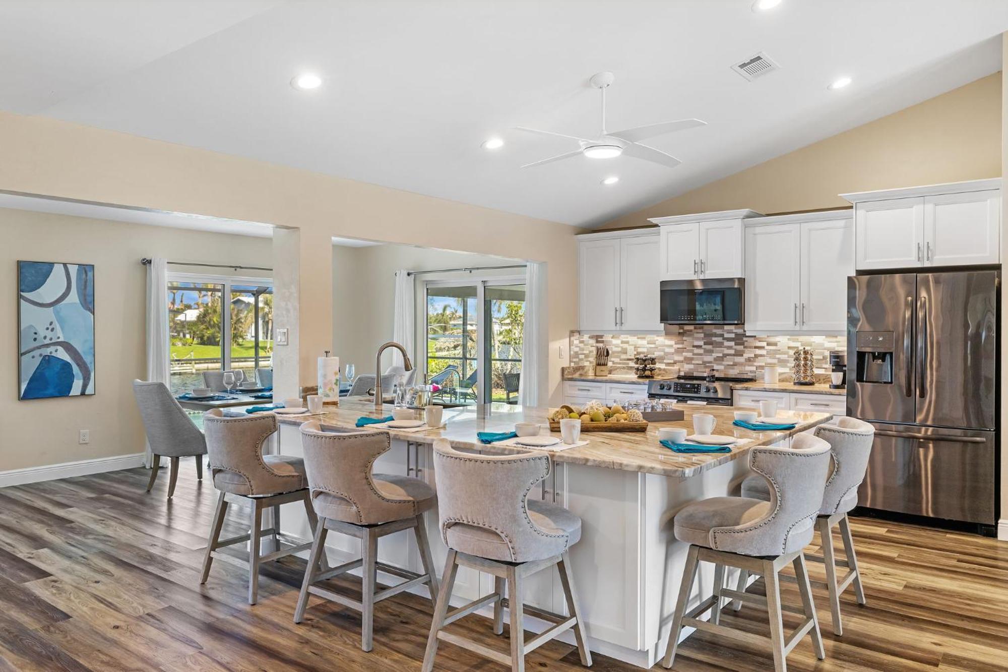Fully Remodeled Electric-Heated Pool Home On Gulf-Access Canal - Villa Sunny Cape Coral Eksteriør billede